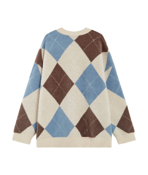 Alexan Argyle Long Cardigan - Bleuet