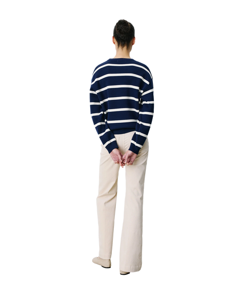 Ashford Stripe Sweatshirt - Marine