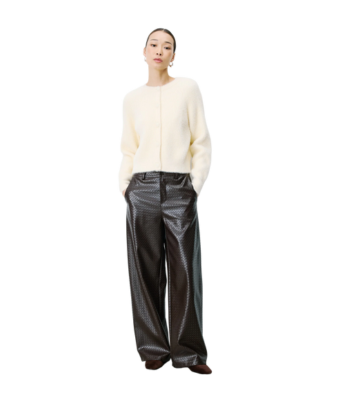 Aleron Fluffy Cardigan - Vanille