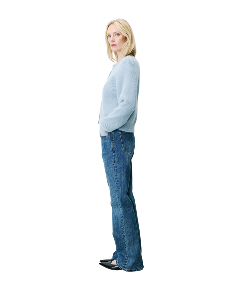 Aleron Fluffy Cardigan - Bleuet