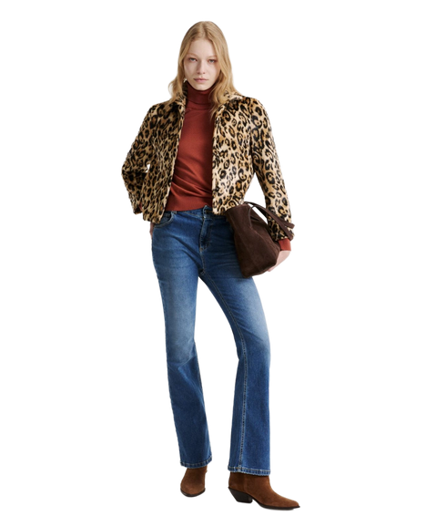 Angel Jersey Jacket - Camel Spotted