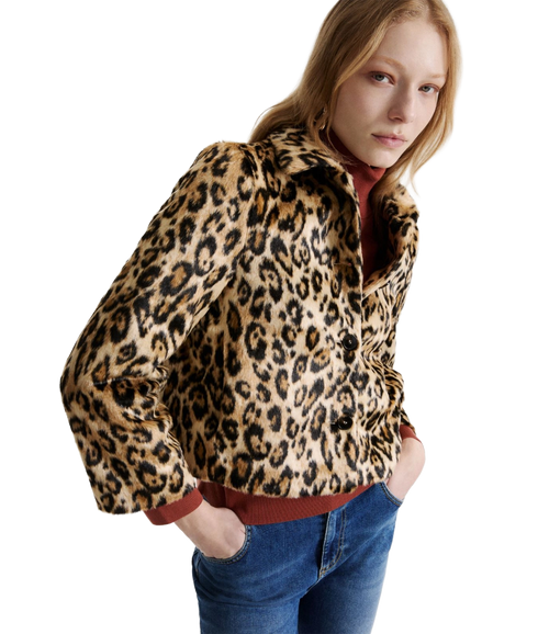 Angel Jersey Jacket - Camel Spotted