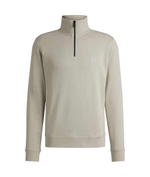 Zetrust Half-Zip Cotton Sweat - Light Beige