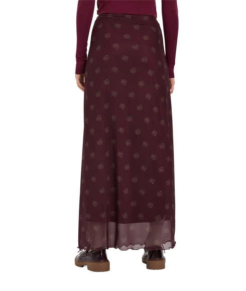 Mesh Skirt - Bordeaux