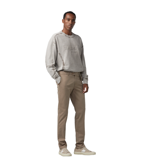 Fairtrade Slim Fit Cotton Chino - Stone