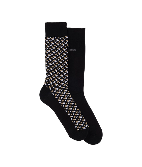 Style 2P RS Monogram CC Socks - Multi