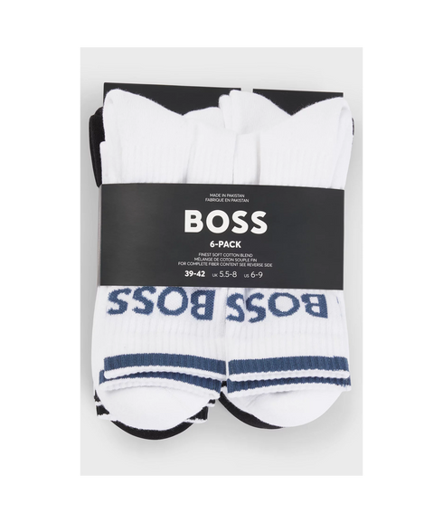 6p QS Stripe CC Socks - Multi