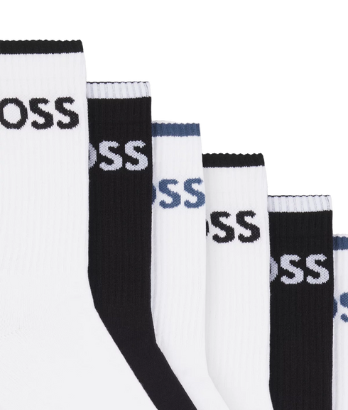 6p QS Stripe CC Socks - Multi