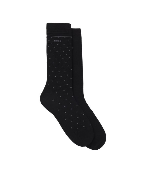 Style 2P RS Dots VI Bamboo Socks - Black