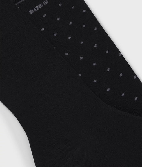 Style 2P RS Dots VI Bamboo Socks - Black