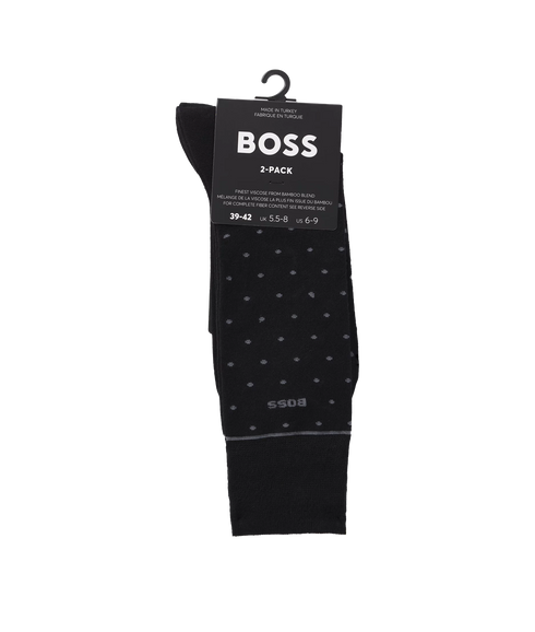 Style 2P RS Dots VI Bamboo Socks - Black