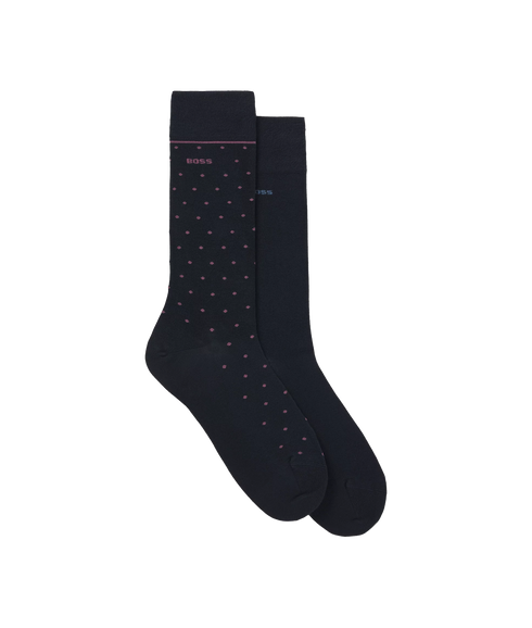 Style 2P RS Dots VI Bamboo Socks - Navy
