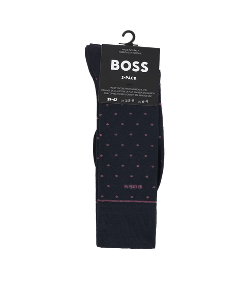 Style 2P RS Dots VI Bamboo Socks - Navy