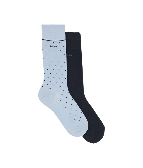 Style 2P RS Dots VI Bamboo Socks - Blue