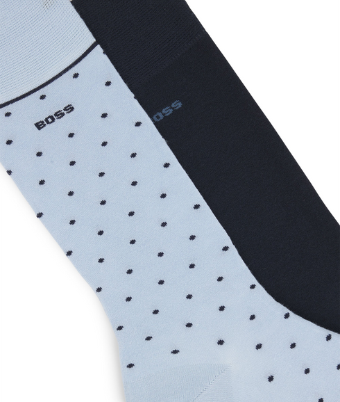 Style 2P RS Dots VI Bamboo Socks - Blue