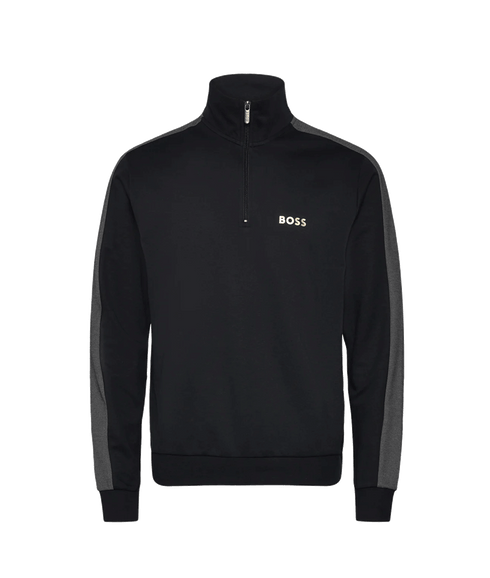Tracksuit 1/4 Jacket - Black