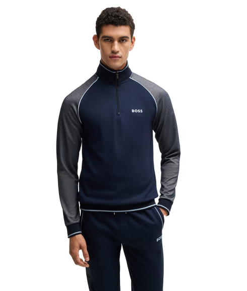 Tracksuit 1/4 Jacket - Navy