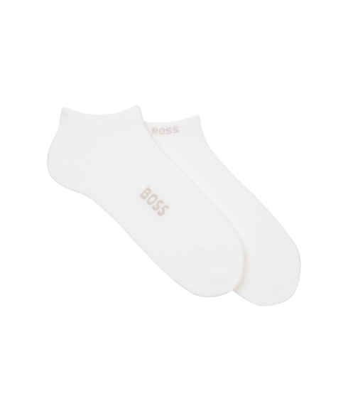 Logo Bamboo Socks - White