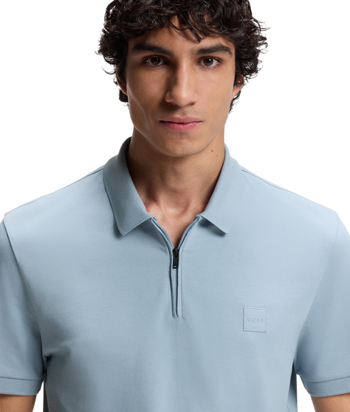 Passerzip Polo Shirt - Light/Pastel Blue