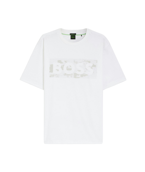 Globe Pattern T-Shirt - White