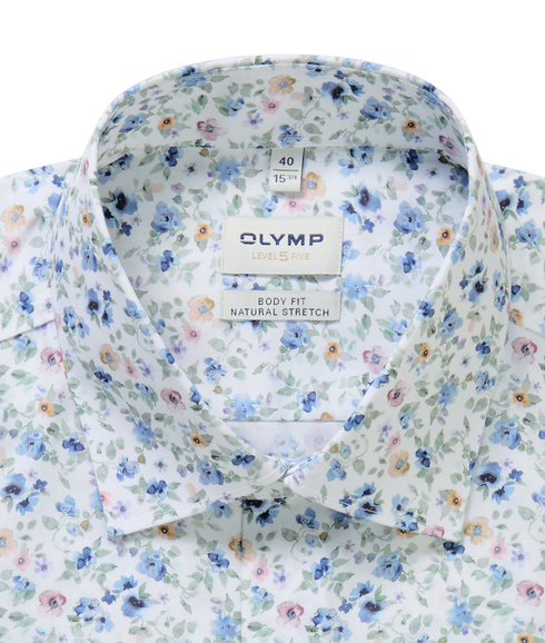Level 5 Shirt - White/Ditsy Floral