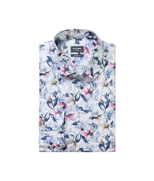 Luxor Shirt - White/Blue Floral