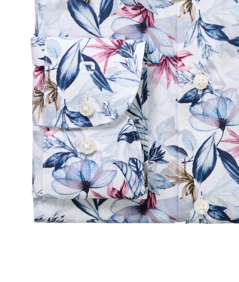 Luxor Shirt - White/Blue Floral