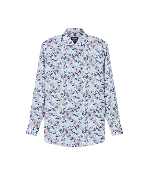 Luxor Shirt - White/Blue Floral