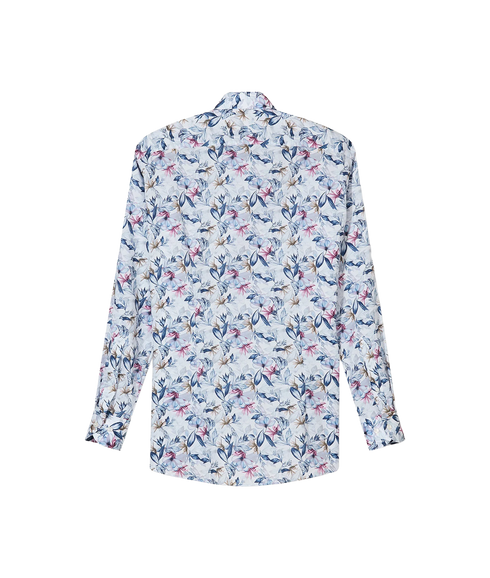 Luxor Shirt - White/Blue Floral
