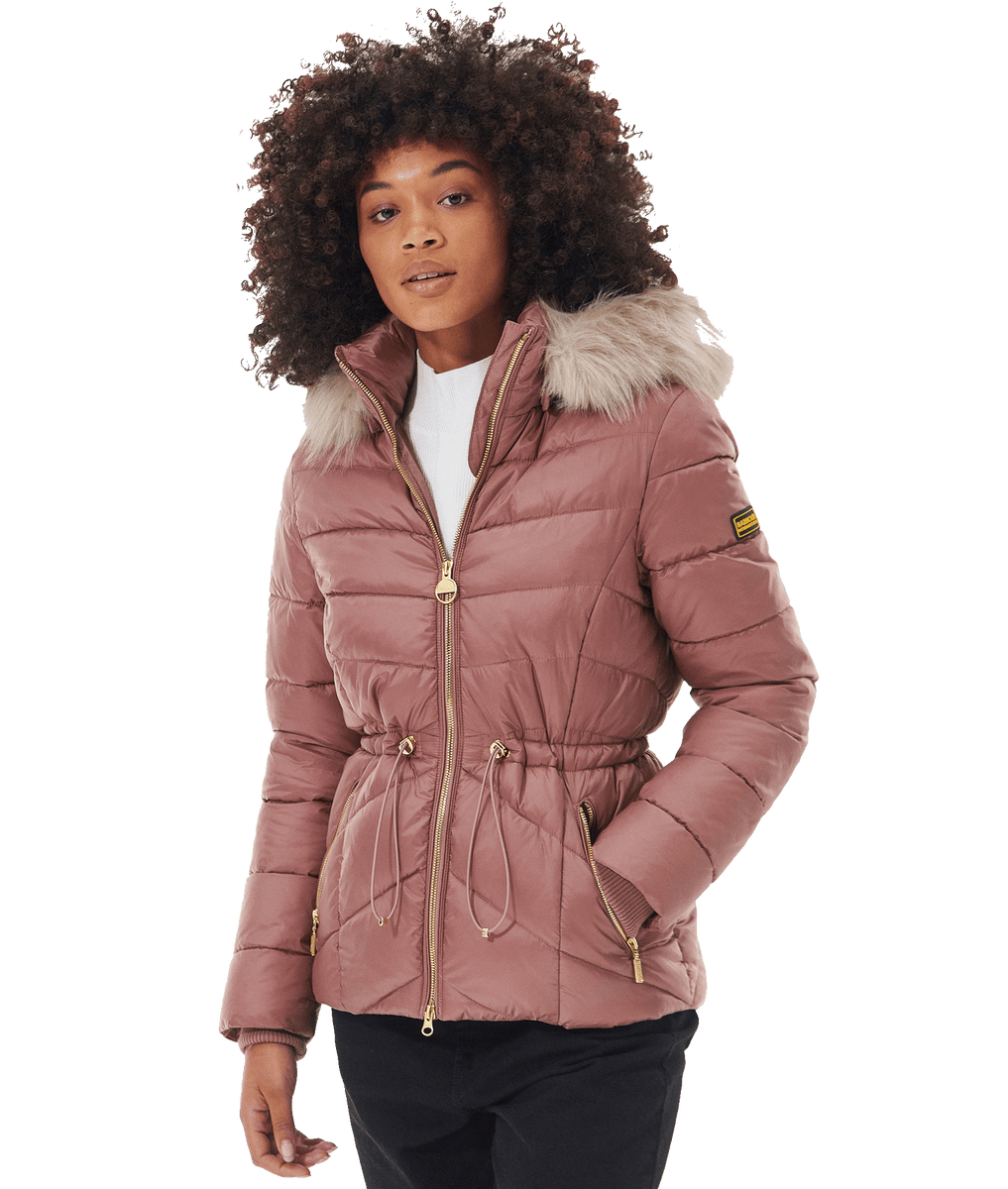 Barbour island deals quilted jacket black