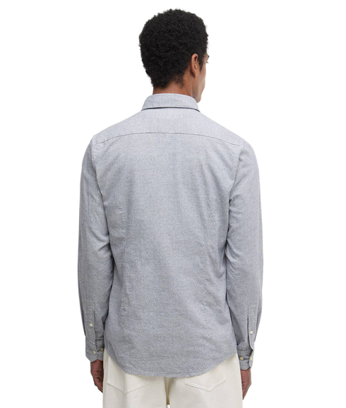 Turner Tailored Houndstooth Shirt - Navy