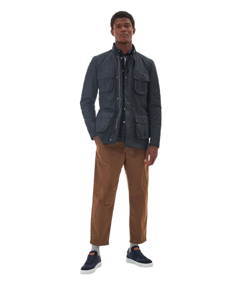 Corbridge Wax Jacket - Navy/Classic