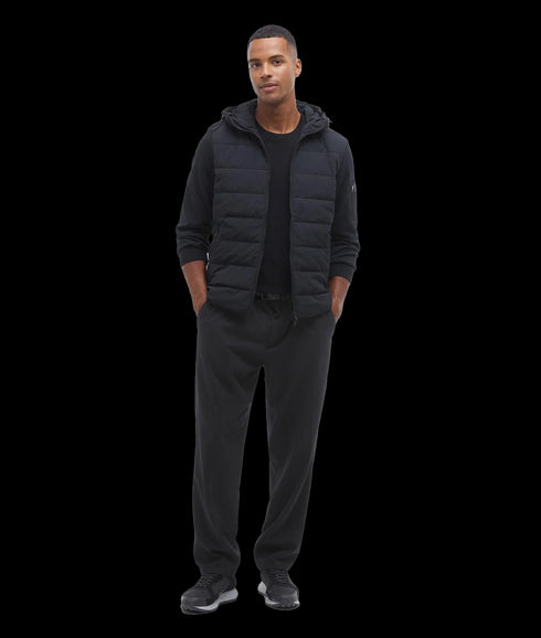 Stanley Hooded Quilted Sweatshirt - Black