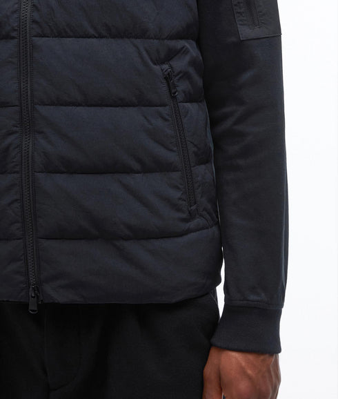 Stanley Hooded Quilted Sweatshirt - Black