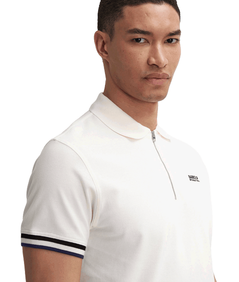 Buxton Short-Sleeved Polo Shirt - Cream