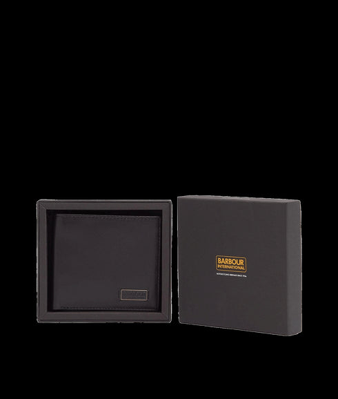 Ariel Bi-Fold Leather Wallet - Black