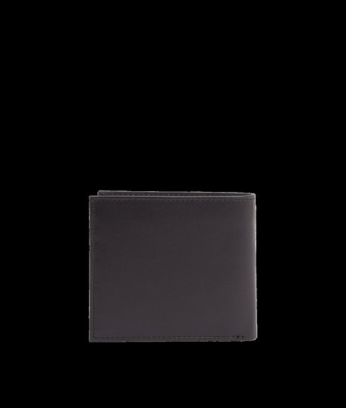 Ariel Bi-Fold Leather Wallet - Black