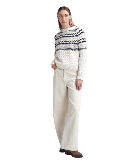 Marnie Fair Isle Crew Neck Jumper - Multi