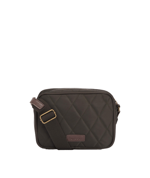 Quilted Cross Body Bag - Green