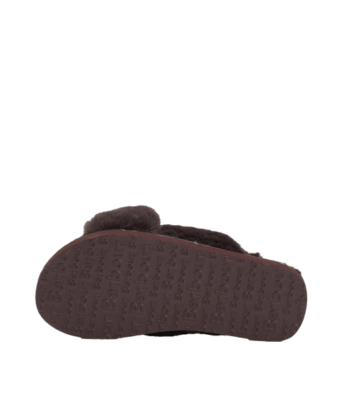 Eliza Cross Over Slippers - Brown