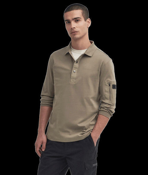 Bradley Long-Sleeved Polo Shirt - Beige