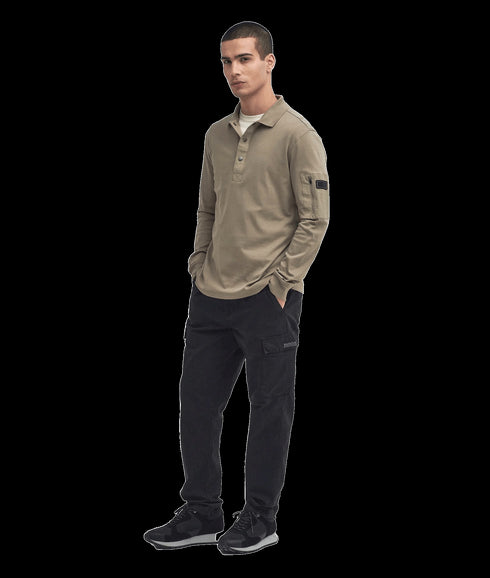 Bradley Long-Sleeved Polo Shirt - Beige