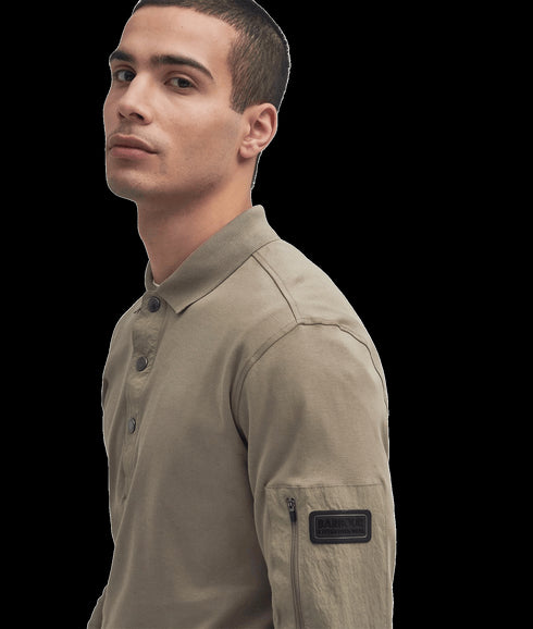Bradley Long-Sleeved Polo Shirt - Beige