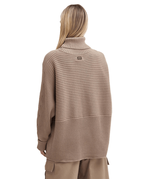 Roberta Roll Neck Jumper - Beige