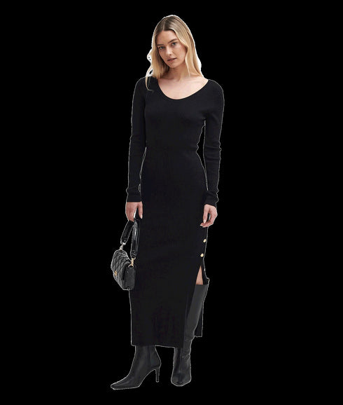 Laia Knitted Midi Dress - Black