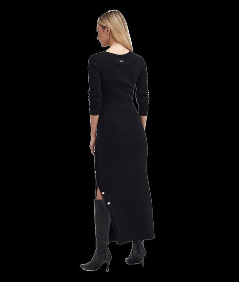 Laia Knitted Midi Dress - Black
