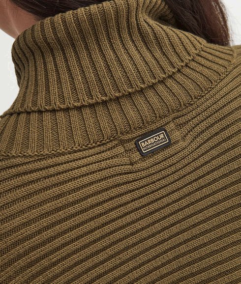 Roberta Roll Neck Jumper - Green