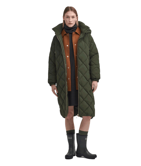 Kirkton Longline Puffer Jacket - Green
