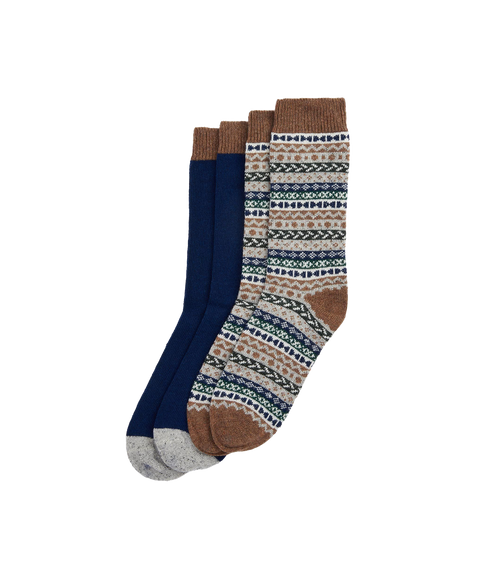 Fairisle Socks (Set of 2) - Multi