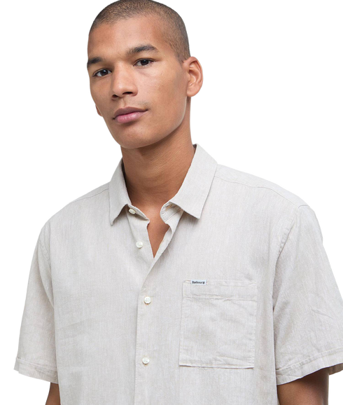 Nelson S/S Summer Fit Shirt - Stone